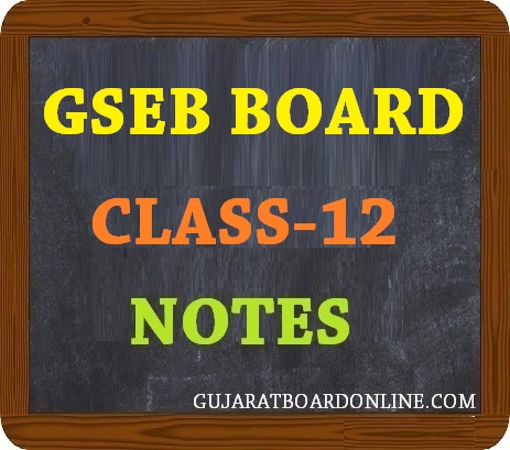 Gujarat  Board Class-12 Notes
